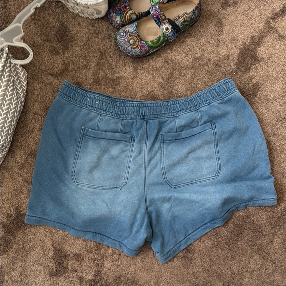 Lane Bryant Slate Blue Athletic Shorts - Picture 3 of 3
